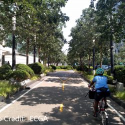 bikers on the greenway