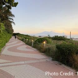 Miami beach boardwalk