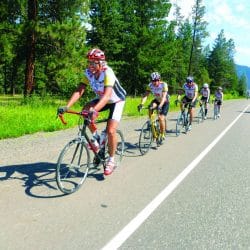 Bikers on tour of Blue Ridge Parkway