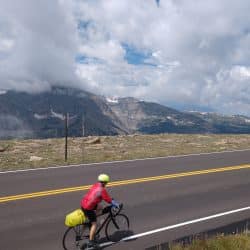 bike rider on a country road