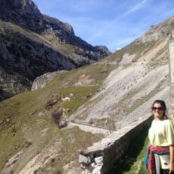 hiker on a mountain trail