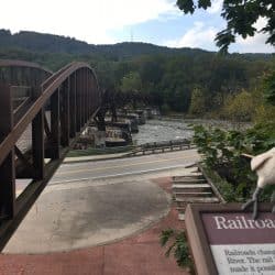 bridge over the great allegheny passage