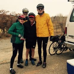 Gravel riders in colorado