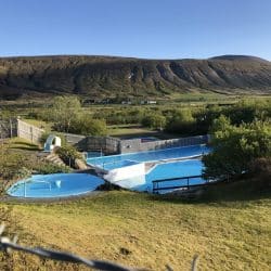 The Husafell hotsprings in Iceland