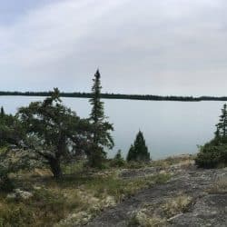 View of Lake Superior in Isle Royale National Park