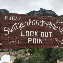 Switzerland America Look Out Point sign