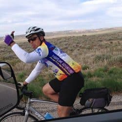 biker giving a thumbs up