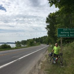Crossing the 45th Parallel on Leelanau Peninsula