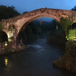 arch bridge over a river