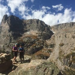 Hikers on a mountain in Colorado