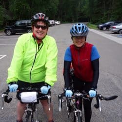 two bikers on a road