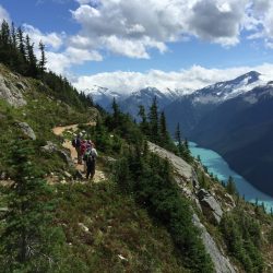 Views of Cheakamus Lake from the Whistler Mountain trail