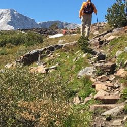 Hiker in Yosemite National Park
