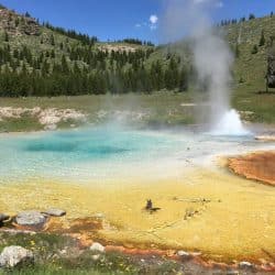 Old Faithful in Yellowstone National Park