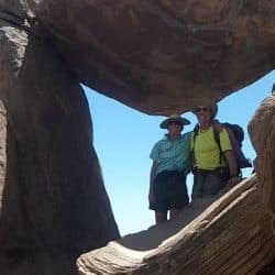 2 people hiking in Big Bend