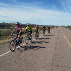 Bikers on an east coast bike trip