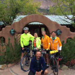 An artsy stop while cycling through Taos
