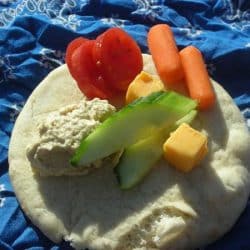 plate of fruits and vegetables