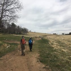 Hiking the sand dunes