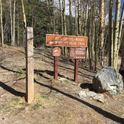 Trail head sign
